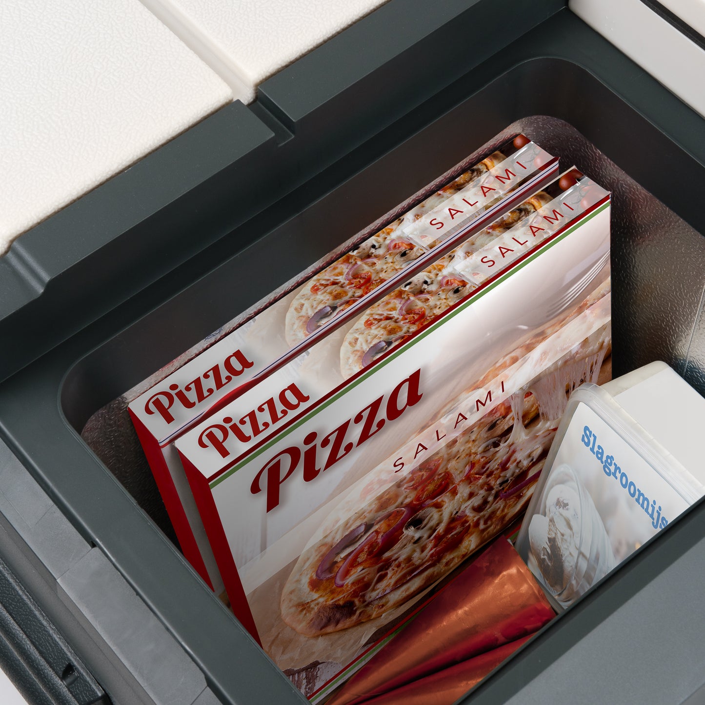 Kompressor Kühlbox 58 Liter mit Gefrierfunktion, EUROM Big Fred, Kühlschrank, Camping, USB, Räder, Flaschenöffner