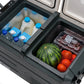 Kompressor Kühlbox mit Gefrierfunktion, 38 Liter, EUROM, Double Fred, Kühlschrank mit 2 Fächern
